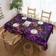 thumbnail image 1 of Glow in Dark Splatter Neon Tablecloth Rectangle Waterproof Spill-Proof Table Cloth Cover For Kitchen Dining Farmhouse Party Wedding Outdoor Picnic Camping 54x72in, 1 of 7