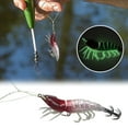 thumbnail image 1 of Glow in the Dark Squid Lures - 3.94 Inch Horizontal Jig with Realistic Shrimp Design & Double Hooks for Saltwater, Freshwater Trolling, Lake, River, and Sea Fishing, 1 of 4