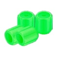 thumbnail image 1 of Glow In The Dark Tire Valve Caps - 4Pc Rubber Tire Caps, Secure Fit, Soft Light for Night Safety, Universal for Cars, Suvs, Motorcycles, Bicycles , Green, 1 of 3