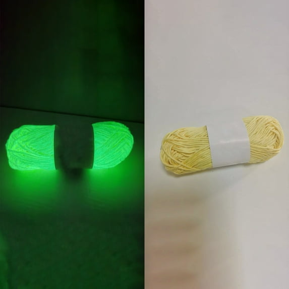 Glow in The Dark Yarn Big Twist Yarn Crochet Thread Glow Yarn for Knitting DIY Glow Yarn Glow Crafts Sewing Beginners Glow Yarn for Knitting Crocheting Yellow