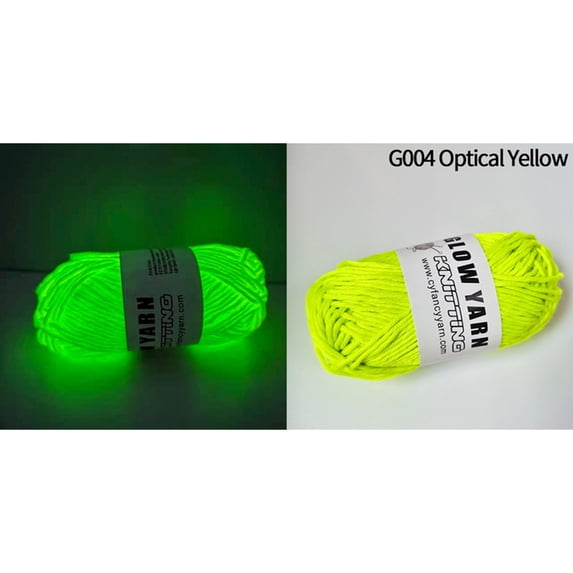 Glow in The Dark Yarn Luminous Crochet Yarn For Halloween Crocheting Diy Knitting Glow Fingering Weight Yarn For Arts Crafts Sewing Thread Party Supplies, 5000Cm/Roll (6 Bright Color)