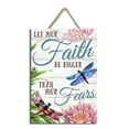 thumbnail image 1 of Glow Decor 299639 7 x 10 in. Faith Over Fear Sign with Rope Hanger, 1 of 1