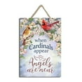 thumbnail image 1 of Glow Decor 299640 7 x 10 in. Cardinals Appear Sign with Rope Hanger, 1 of 1