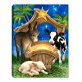 thumbnail image 1 of Glow Decor 303817 8 x 6 in. Born in A Manger Mini Canvas LED Tabletop with Timer, 1 of 1