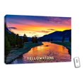 thumbnail image 1 of Glow Decor Blue and Green Yellowstone National Parks Wall Art Decor 18" x 24", 1 of 2