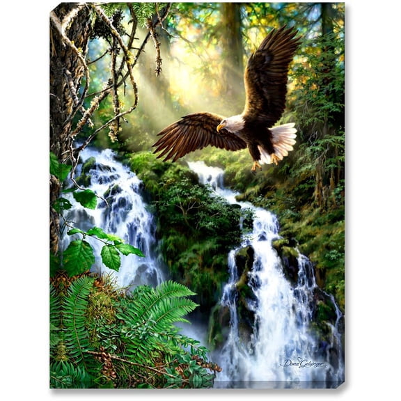 Glow Decor Eagle's Flight Illuminated Wall Art #D1205