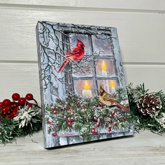 Contemporary Home Living LED Lighted Together For Christmas Canvas Art - 6" x 8"