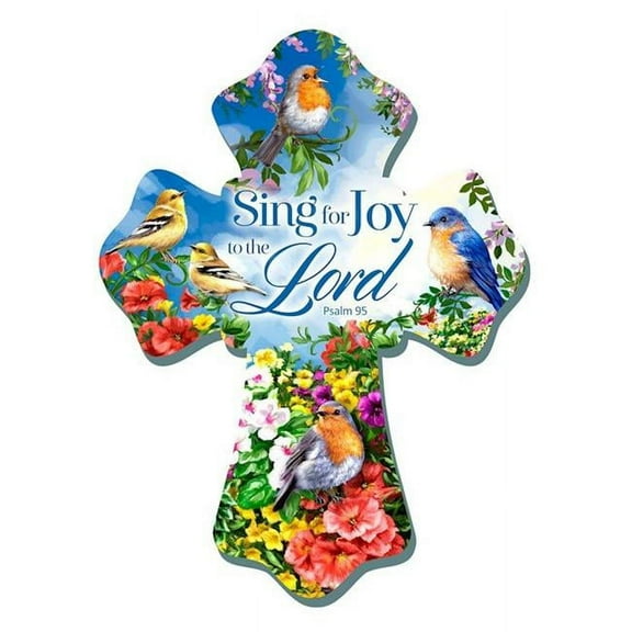 Glow Decor Sing for Joy Wall Cross, 6 x 8 in. (A1072)