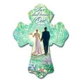 thumbnail image 1 of Glow Decor Two Shall Become One Wedding Day Wall Cross - 8", 1 of 3