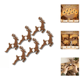 thumbnail image 1 of Glow Deer LED Reindeer for Wall Decoration, No Drill Self-Adhesive Backlit Reindeer Silhouette Lights, Christmas Wall Decor, Christmas Decorations Indoor for Farmhouse Home & Holiday Gathering-12pcs, 1 of 8