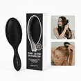 thumbnail image 1 of RUBY VIBE CO Ruby Glow Detangler Hair Brush for Women, Soft Rounded Teeth Brush for Thick, Curly, Fine & Wet Hair, 1 of 17