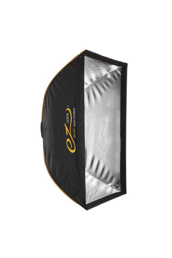 EZ Lock 28x39" Quick Bowens Softbox, Bundle with 9.5' Air Cushioned Light Stand