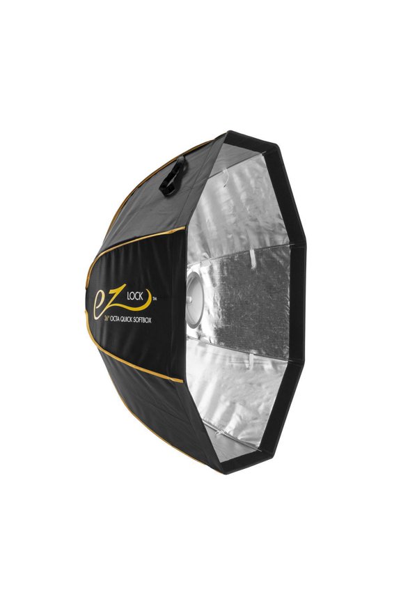 EZ Lock 36" Quick Octa Large Bowens Softbox, Bundle with 9.5' Air Cushioned Light Stand