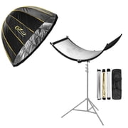 Glow EZ Lock Deep Parabolic Quick Softbox 48 + Glow ArcLight II Curved Reflector Kit