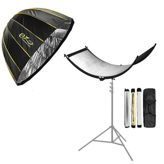 Glow EZ Lock Deep Parabolic Quick Softbox (48") + Glow ArcLight II Curved Reflector Kit