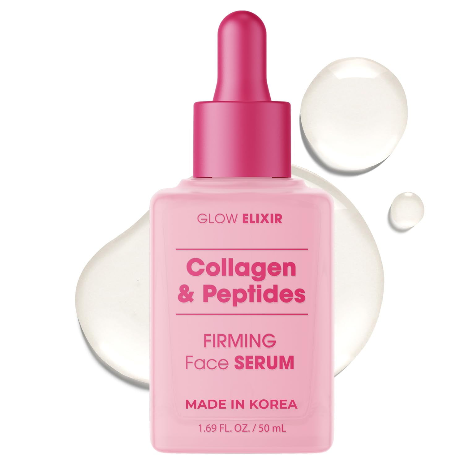 Glow Elixir Collagen Peptides Face Serum Dermatologist Tested Anti