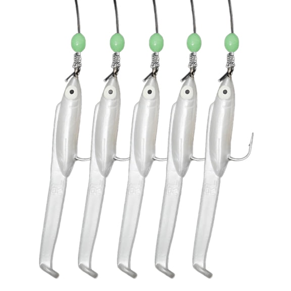 Glow Fishing Baits with String Hook for Freshwater Saltwater Sea Fishing Rigs Hook Baits Fishing Rigs Baits