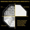 thumbnail image 2 of Glow EZ Lock Octa Small Quick Softbox (25”) – Model EZ-SB-25-OCTA, For Studio Lighting 2 of 3