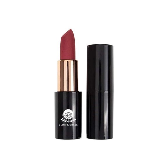 Glow & Grace Perfect Allure Moisturizing Matte Lipstick (Merlot Magic)
