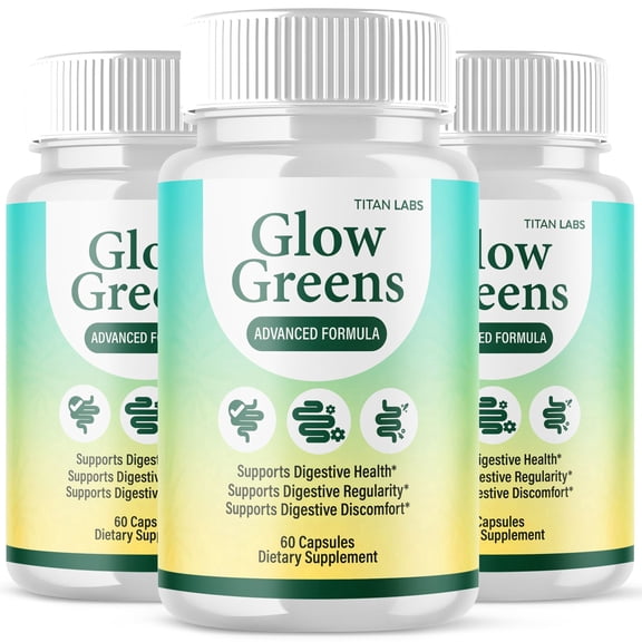 Glow Greens Advanced Gut Support Pills Advanced Energy Vitamin Supplement GlowGreens 180 Capsules
