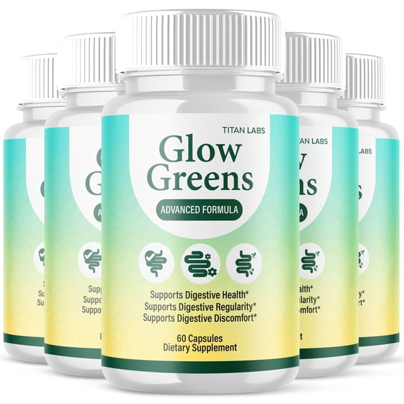 Glow Greens Advanced Gut Support Pills Advanced Energy Vitamin Supplement GlowGreens 300 Capsules