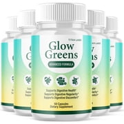 Glow Greens Advanced Gut Support Pills Advanced Energy Vitamin Supplement GlowGreens 300 Capsules