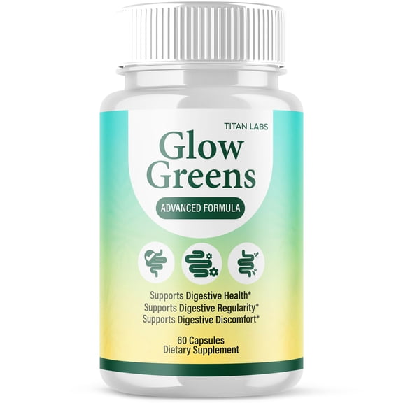 Glow Greens Advanced Gut Support Pills Advanced Energy Vitamin Supplement GlowGreens 60 Capsules