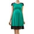 thumbnail image 1 of Glow & Grow Maternity Lace Insert Skater Dress, 1 of 2