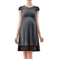thumbnail image 1 of Glow & Grow Maternity Lace Insert Skater Dress, 1 of 2