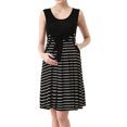 thumbnail image 1 of Glow & Grow Maternity Scoop Neck Striped Dress, 1 of 3