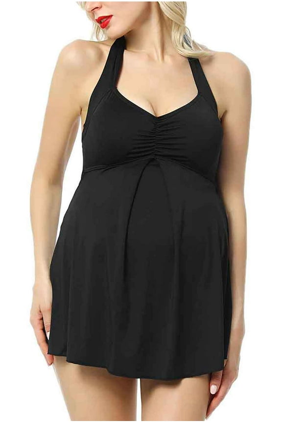 Maternity Women's UPF 50+ Colorblock One Piece Swimsuit (Regular & Plus Size)