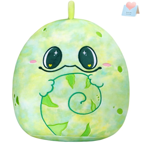 Glow Guards Original 12" Chameleon Plush Pillow Cute Lizard Stuffed Animal Soft Chameleon Plush Toy Stuffed Animals Lizard Birthday Gift for Boys Girls Kids,Tropical Rainforest Green Chameleon A101