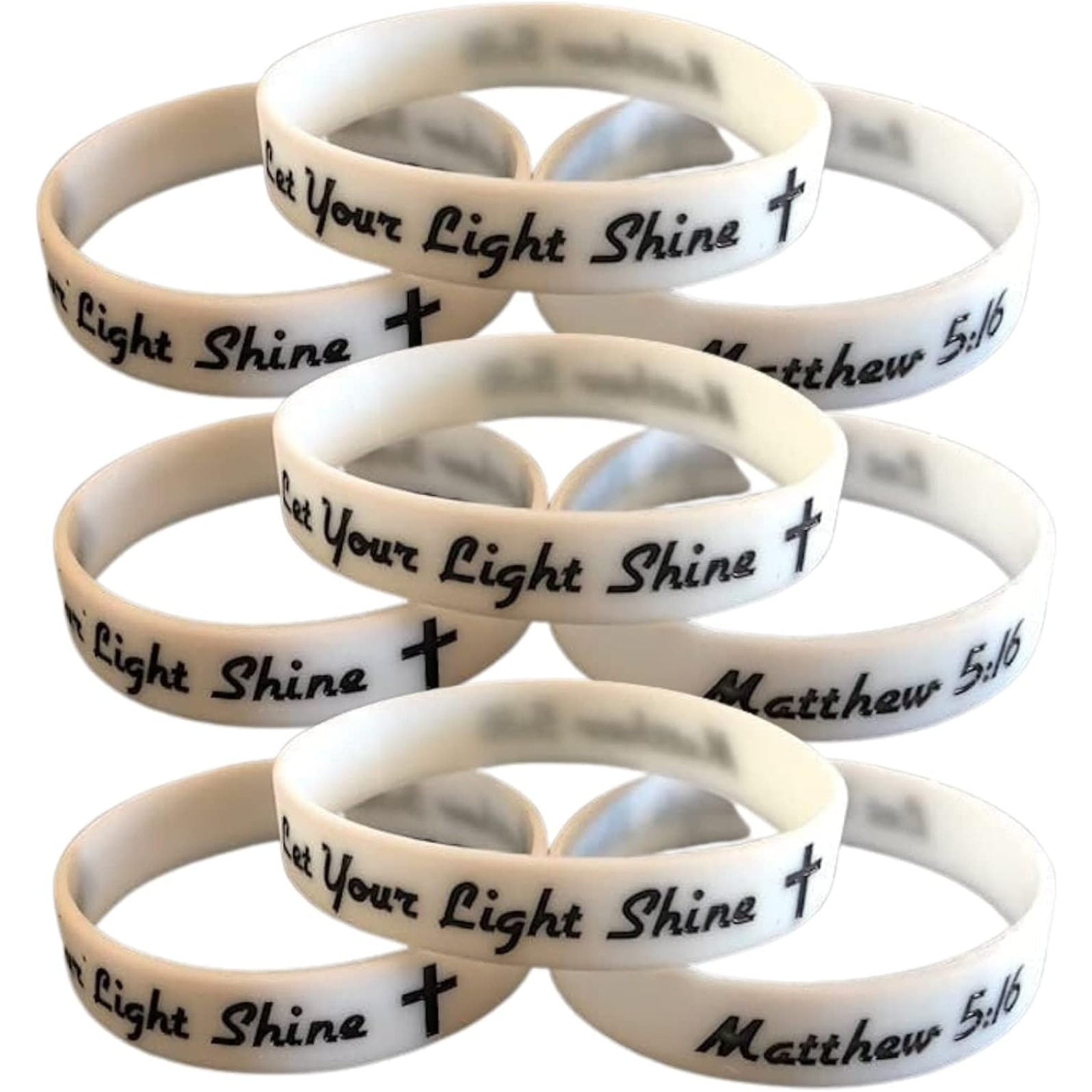 Glow In Dark Let Your Light Shine Matthew 516 Bible Verse Christian