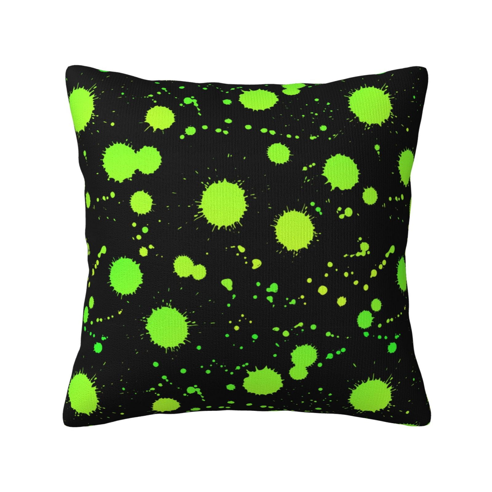 Glow In Dark Splatter Neon Throw Pillows Covers 18 X 18 Square Decorative Pillow Case 1 Pcs Farmhouse Home Decor Sofa Pillowcase Walmart