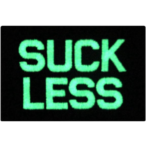 Glow In Dark Suck Less Military Morale Tactical Embroidered Applique Iron On Sew On Patch