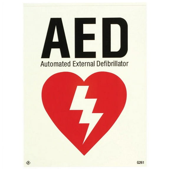 Glow-In-The-Dark AED Sign (15 Units)