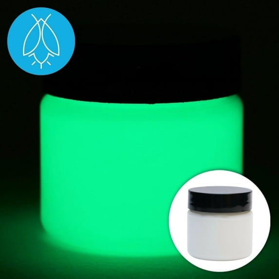 Glow In The Dark Acrylic Paint - Neutral and Fluorescent Paints with 5+ Color Options for Art Paintings, Decorations, Outdoor & Indoor Art Craft for Adults, Students and Kids - 4 Ounce (Neutral Green)