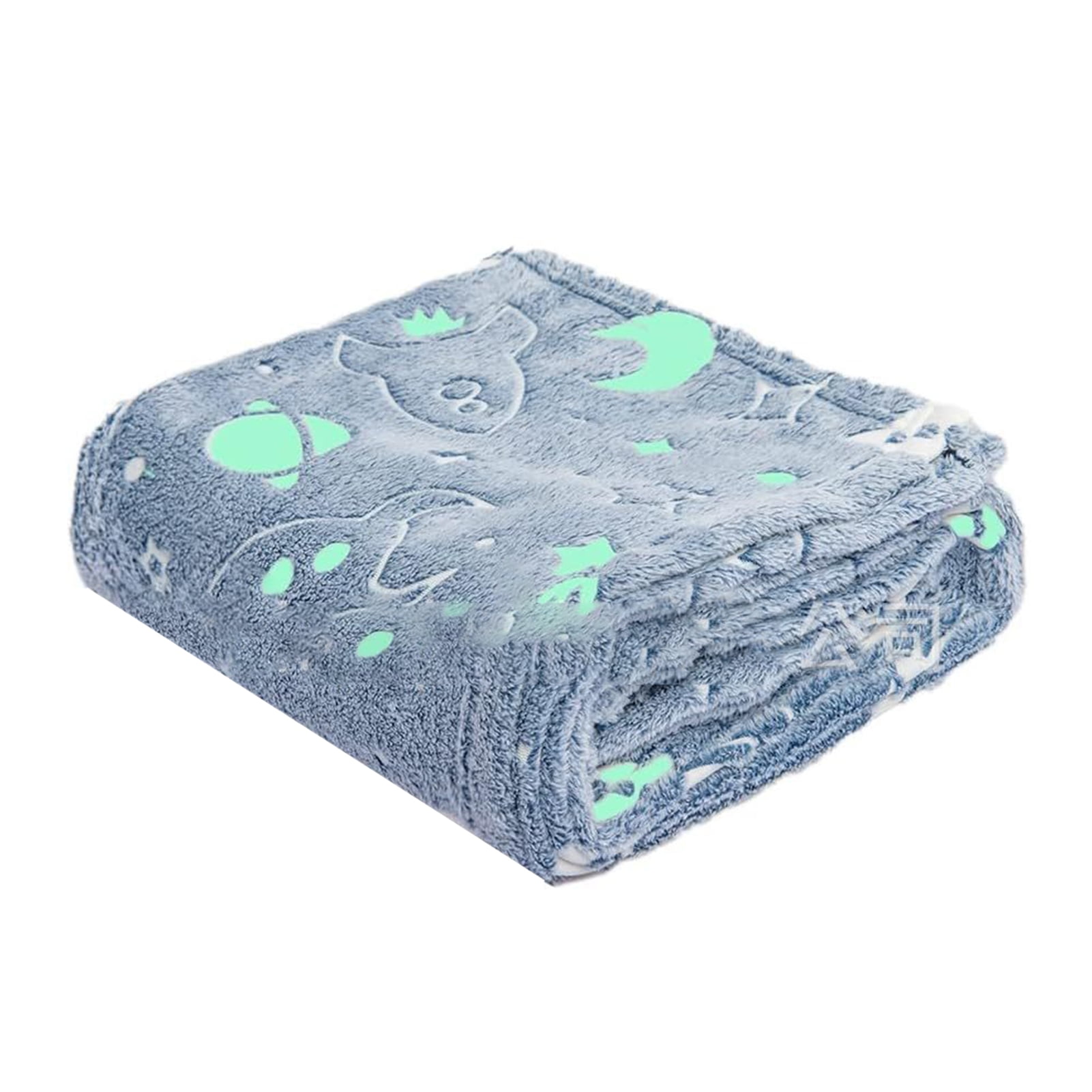 Glow In The Dark Blanket Super Soft Cozy Throw Blankets For Kids, Luminous Blanket Holiday
