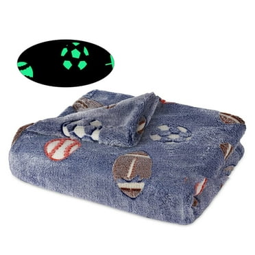 Glow In The Dark Blanket Super Soft Cozy Throw Blankets For Kids, Luminous Blanket Holiday Birthday Gift Children Soft Flannel Blanket