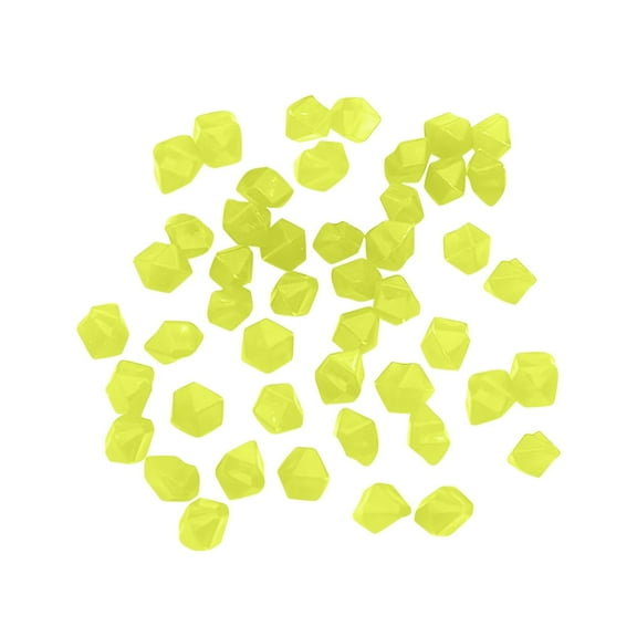 Glow In The Dark Diamond Shape Stones - Luminous Aquarium Gravel For Fish Tank Landscaping, Non-Toxic Blue Light Rocks