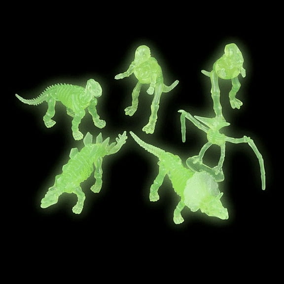 Glow In The Dark Dinosaur Fossils - 3.5 inch size - 12 per pack