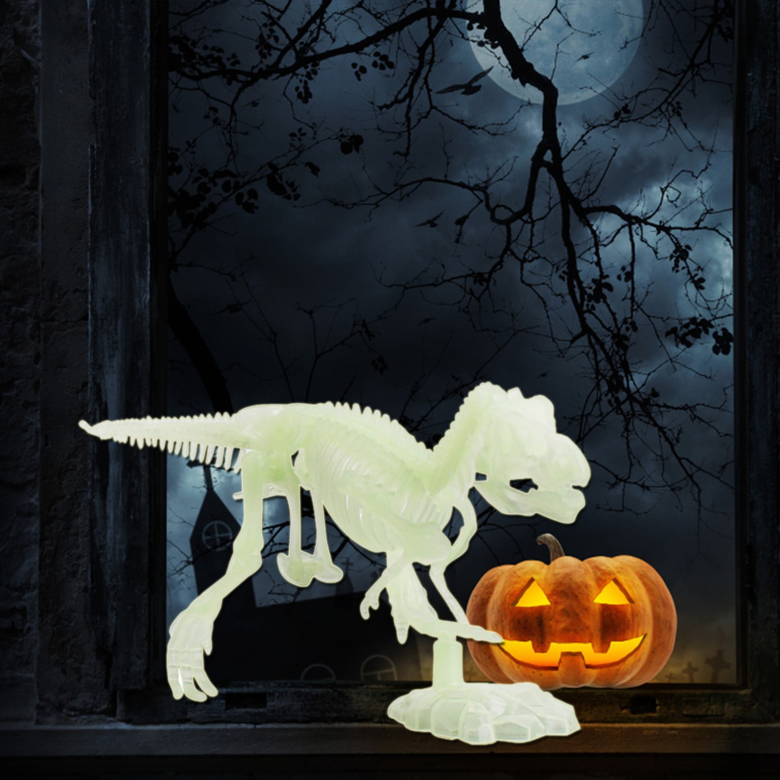 Glow In The Dark Dinosaur Skeleton Model DIY Assembling Dinosaur Skeleton Children’s Assembly