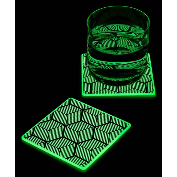 Glow-In-The-Dark Drink Coasters