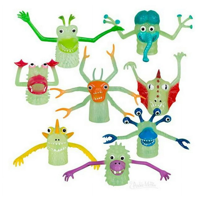 Glow In The Dark Finger Monsters Finger Monsters (Set Of 8 In Each Order) by Accoutrements