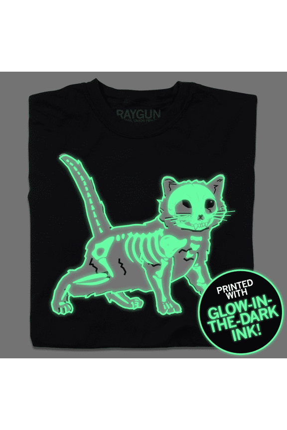 Glow In The Dark Gary Skeleton Graphic Tee TShirt Gift