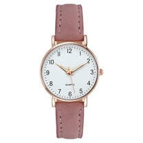 Glow In The Dark Gift Round Dial Office Work Quartz Watch For Women Comfortable