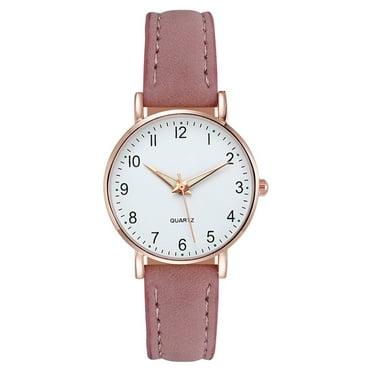 Glow In The Dark Gift Round Dial Office Work Quartz Watch For Women Comfortable