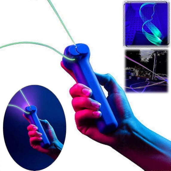 Glow In The-Dark Loop Lasso String Shooter,Rope Launcher Propeller Toy