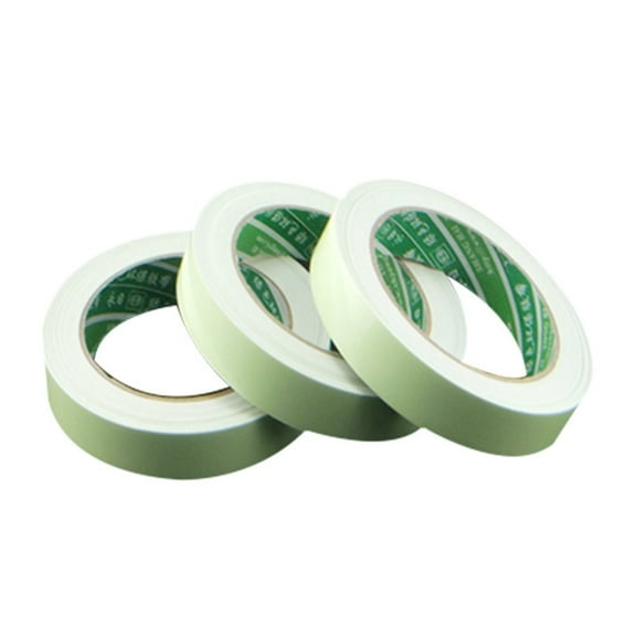 Glow In The Dark Luminous Tape Adhesive Strip Fluorescent Roll Vinyl for Floor Safety, DIY Projects, Home Decor, and Emergency Path Labeling,Green B