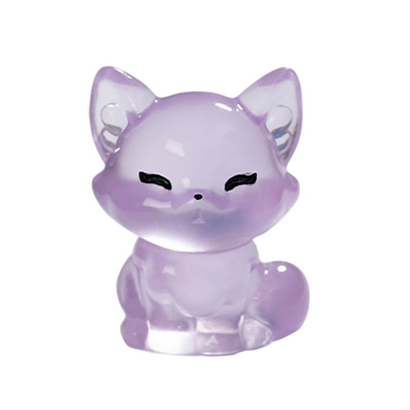 Glow In The Dark Mini Resin Animals Figurines Cute Decorative Ornaments For Dollhouse Fairy Garden Aquarium Desktop